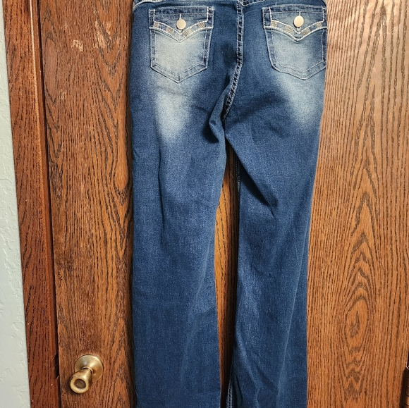 Denim blue jeans size M bootcut. - Picture 2 of 4